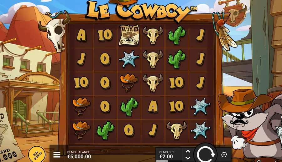 Le Cowboy reels, a 6x5 grid in the studio demo