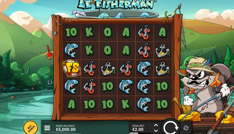 Le Fisherman reels, a 6x5 grid in the studio demo